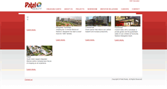 Desktop Screenshot of patelrealty.in