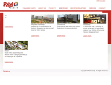 Tablet Screenshot of patelrealty.in